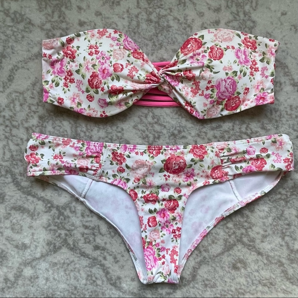 Abercrombie & Fitch two piece floral print swim suit bikini set